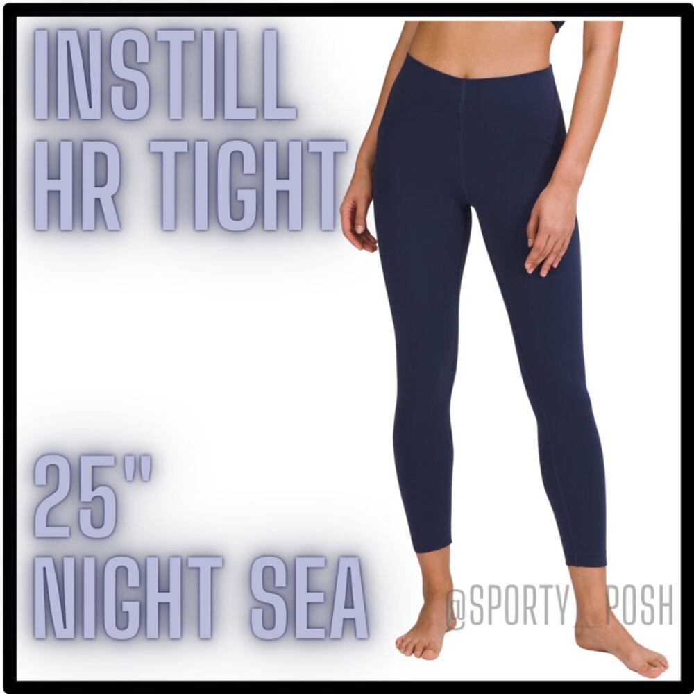 NWT Night Sea lululemon Instill HR Tight 25"